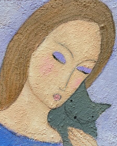 "Angekommen" Original Malerei 30x30 cm Leinwand