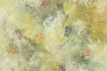 Lindgrünes Bild "Faded" 60x60 cm